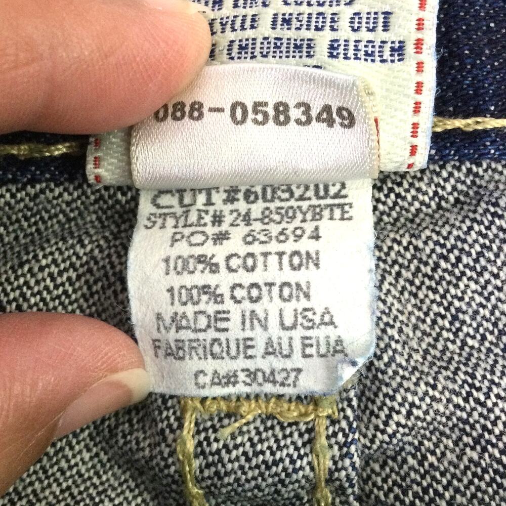 True Religion Rainbow Ricky Men's Dark Wash Straight Leg Flap Pockets Jeans 36 - Picture 11 of 14